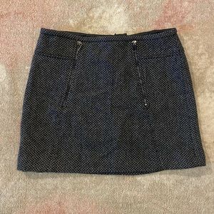 Black & Grey Willi Smith Mini Skirt